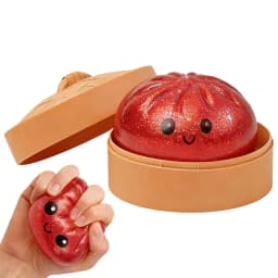 Steamed Dumpling shaped sensory squeeze toy Squishiess Dumplings Stress Balls Fidget Sensory Toy Quick-rebound Stress Relief Toy