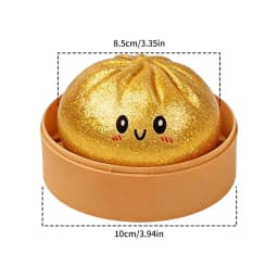 Steamed Dumpling shaped sensory squeeze toy Squishiess Dumplings Stress Balls Fidget Sensory Toy Quick-rebound Stress Relief Toy