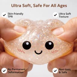 Steamed Dumpling shaped sensory squeeze toy Squishiess Dumplings Stress Balls Fidget Sensory Toy Quick-rebound Stress Relief Toy
