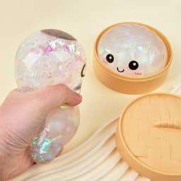 Steamed Dumpling shaped sensory squeeze toy Squishiess Dumplings Stress Balls Fidget Sensory Toy Quick-rebound Stress Relief Toy