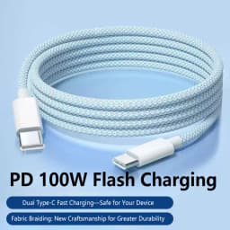 USB C Cable to USB C 100W Fast Charging Charger Cable Supports Fast Charging For Iphone 16 15 Samsung Xiaomi Huawei