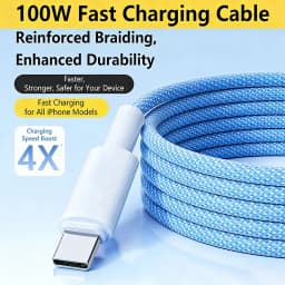 USB C Cable to USB C 100W Fast Charging Charger Cable Supports Fast Charging For Iphone 16 15 Samsung Xiaomi Huawei