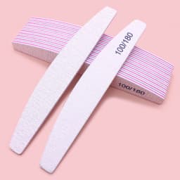 Professional Nail Files 100/180 Grit Nail Sanding Boards 10 Pieces of Zebra Double-sided Coarse Nail Files Used for Acrylic Nail