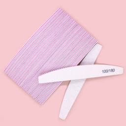 Professional Nail Files 100/180 Grit Nail Sanding Boards 10 Pieces of Zebra Double-sided Coarse Nail Files Used for Acrylic Nail