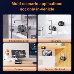 K007 Strong Magnetic Phone Holder 360° Adjustable Vacuum Car Mount Foldable Design For Car Desk Bathroom Magnetic Bracket
