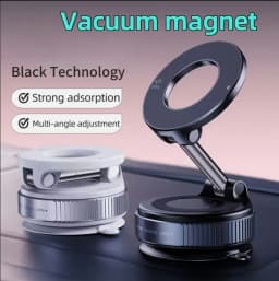 K007 Strong Magnetic Phone Holder 360° Adjustable Vacuum Car Mount Foldable Design For Car Desk Bathroom Magnetic Bracket
