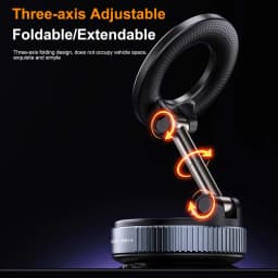 K007 Strong Magnetic Phone Holder 360° Adjustable Vacuum Car Mount Foldable Design For Car Desk Bathroom Magnetic Bracket
