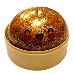 Colorful Dumpling Squishy Stress Relief Toy with Steamer Reusable Dough Ball Squeeze Rebound Sensory Fidget Toy Office Gift