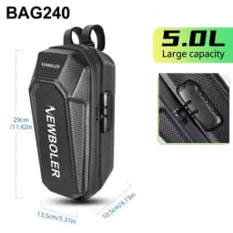 NEWBOLER 5L Electric Scooter Front Bag With Password Lock Large Capacity Electric Scooter Bag Outdoor Storage For Xiaomi Scooter