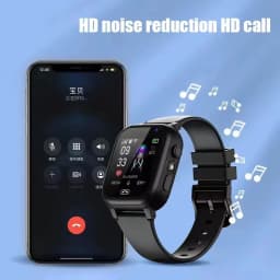 Lenovo New Upgrade 4G Kids Smart Watch GPS Tracker Video Call Sim Card SOS HD Camera Waterproof for Boys Girls with Earphone