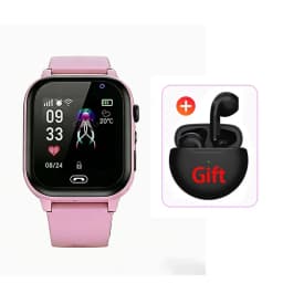 Lenovo New Upgrade 4G Kids Smart Watch GPS Tracker Video Call Sim Card SOS HD Camera Waterproof for Boys Girls with Earphone