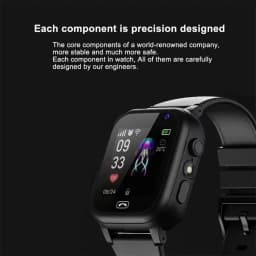 Lenovo New Upgrade 4G Kids Smart Watch GPS Tracker Video Call Sim Card SOS HD Camera Waterproof for Boys Girls with Earphone