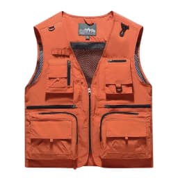 New Fashion Men Outdoor Mesh Fishing Photography Breathable Vests Coat Men Multi-pockets Waistcoats Climbing Sleeveless Jackets