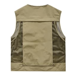 New Fashion Men Outdoor Mesh Fishing Photography Breathable Vests Coat Men Multi-pockets Waistcoats Climbing Sleeveless Jackets