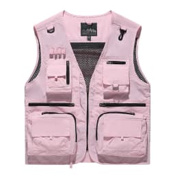 New Fashion Men Outdoor Mesh Fishing Photography Breathable Vests Coat Men Multi-pockets Waistcoats Climbing Sleeveless Jackets