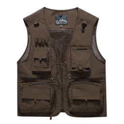 New Fashion Men Outdoor Mesh Fishing Photography Breathable Vests Coat Men Multi-pockets Waistcoats Climbing Sleeveless Jackets