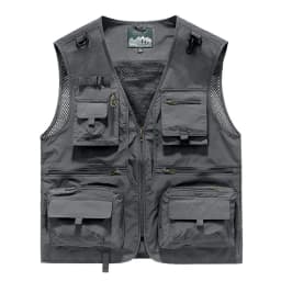 New Fashion Men Outdoor Mesh Fishing Photography Breathable Vests Coat Men Multi-pockets Waistcoats Climbing Sleeveless Jackets