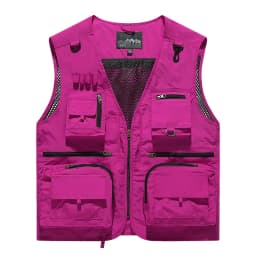 New Fashion Men Outdoor Mesh Fishing Photography Breathable Vests Coat Men Multi-pockets Waistcoats Climbing Sleeveless Jackets