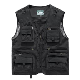 New Fashion Men Outdoor Mesh Fishing Photography Breathable Vests Coat Men Multi-pockets Waistcoats Climbing Sleeveless Jackets