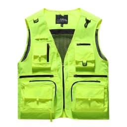New Fashion Men Outdoor Mesh Fishing Photography Breathable Vests Coat Men Multi-pockets Waistcoats Climbing Sleeveless Jackets