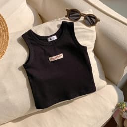 Kids Summer Clothes Sleeveless T-shirt Fashion Children T-shirt For Girls Boys Cotton Vest Tops