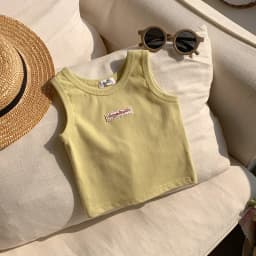 Kids Summer Clothes Sleeveless T-shirt Fashion Children T-shirt For Girls Boys Cotton Vest Tops