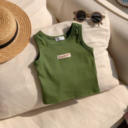 Kids Summer Clothes Sleeveless T-shirt Fashion Children T-shirt For Girls Boys Cotton Vest Tops