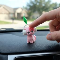 Cute Plumbob Dancing Cat Car Accessory The Sims Inspired Cat Figurine Ornament Creative Dashboard Decor For Car Interior & Desk