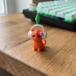 Cute Plumbob Dancing Cat Car Accessory The Sims Inspired Cat Figurine Ornament Creative Dashboard Decor For Car Interior & Desk