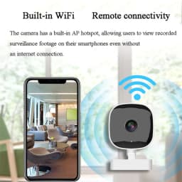 New WiFi Window Camera IP65 Full Color Night Vision Indoor Security Camera Replaces Outdoor Cam Through Window Surveillance