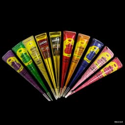 Dark Color Henna Tattoo Paste Hand-drawn Tattoo Paste Temporary Indian Henna Cones For Tattoo Body Special Body Art Paint