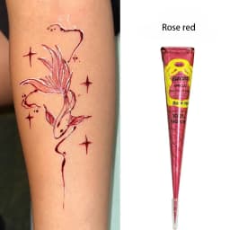 Dark Color Henna Tattoo Paste Hand-drawn Tattoo Paste Temporary Indian Henna Cones For Tattoo Body Special Body Art Paint