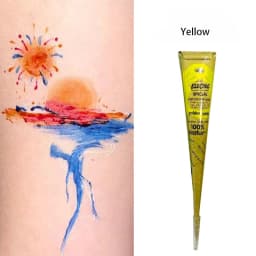 Dark Color Henna Tattoo Paste Hand-drawn Tattoo Paste Temporary Indian Henna Cones For Tattoo Body Special Body Art Paint