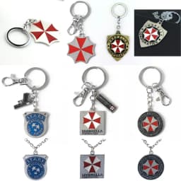Residents Evils Key Chain Adornment Gifts Car Keychain Toy Umbrella Corporation Sublimation Blank Keyring Edc Fashion Keychains