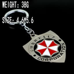 Residents Evils Key Chain Adornment Gifts Car Keychain Toy Umbrella Corporation Sublimation Blank Keyring Edc Fashion Keychains