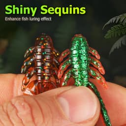 Supercontinent Allure Fishing Lures Soft Bionic Shrimp Lure, Artificial Soft Bait For Bass Trout, Outdoor Fishing Tackle