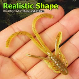Supercontinent Allure Fishing Lures Soft Bionic Shrimp Lure, Artificial Soft Bait For Bass Trout, Outdoor Fishing Tackle