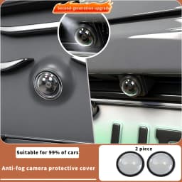 2PCS Car Camera Lens Protector HD Rear View Backup Camera Cover 360° Camera Protection Anti Scratch Waterproof Car Accessories