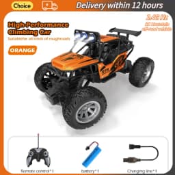 1:20 Remote Control Alloy Climbing Car 2.4G_Hz High-Performance RC Climbing Vehicle with Lights Toy Car for Kid‘s Festival Gifts