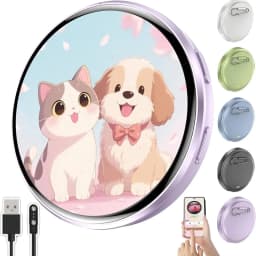 Anime E-Badge HD Screen Smart Dynamic Badge Pin Can Transfer Photos, GIFs, Animations, and Videos for Otaku Fans Gift