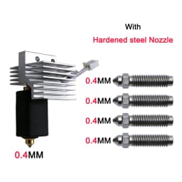 For Elegoo CC Upgrade hotend Assembled Extruder Hotend Kit for Elegoo Centauri Carbon Replaceable Nozzle 0.2/0.4/0.6/0.8 mm