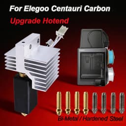 For Elegoo CC Upgrade hotend Assembled Extruder Hotend Kit for Elegoo Centauri Carbon Replaceable Nozzle 0.2/0.4/0.6/0.8 mm