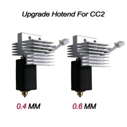 For Elegoo CC Upgrade hotend Assembled Extruder Hotend Kit for Elegoo Centauri Carbon Replaceable Nozzle 0.2/0.4/0.6/0.8 mm