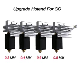 For Elegoo CC Upgrade hotend Assembled Extruder Hotend Kit for Elegoo Centauri Carbon Replaceable Nozzle 0.2/0.4/0.6/0.8 mm
