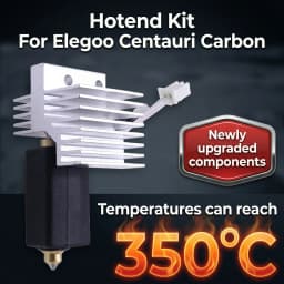 For Elegoo CC Upgrade hotend Assembled Extruder Hotend Kit for Elegoo Centauri Carbon Replaceable Nozzle 0.2/0.4/0.6/0.8 mm