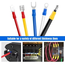 Automotive Insulated Electrical Wire Connector Kit Assorted Male Female Spade Ring Fork Butt Crimp Terminals Lugs Set for Cable