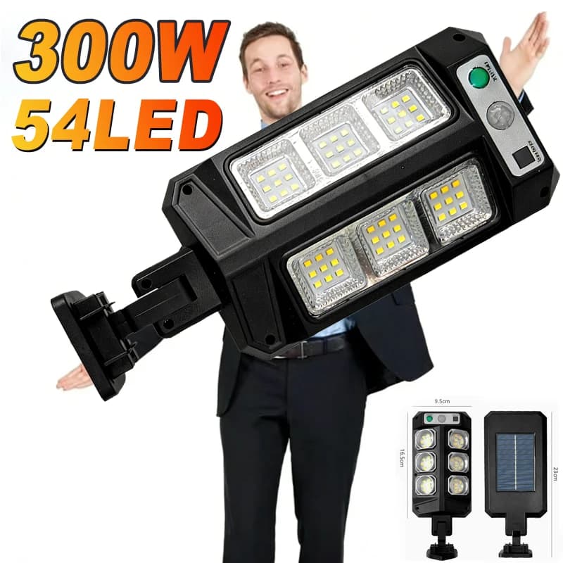 2000LM Solar Light for Outdoor Solar Lamp Sunlight Motion Sensor Light Remote Control Waterproof Street Wall Yard Lamp
