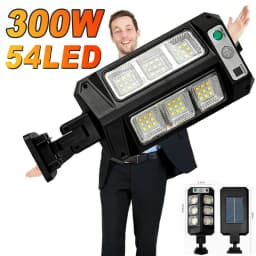 2000LM Solar Light for Outdoor Solar Lamp Sunlight Motion Sensor Light Remote Control Waterproof Street Wall Yard Lamp