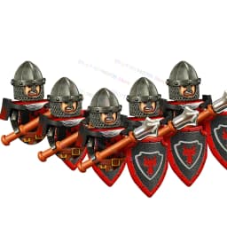 Medieval Lion Knights Armor Knights moc ST3634 Models mini Action Figures Accessories Building Blocks Puzzle Kids Toys Gifts