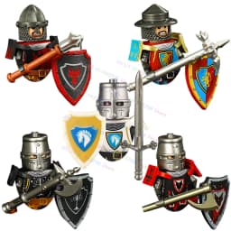 Medieval Lion Knights Armor Knights moc ST3634 Models mini Action Figures Accessories Building Blocks Puzzle Kids Toys Gifts